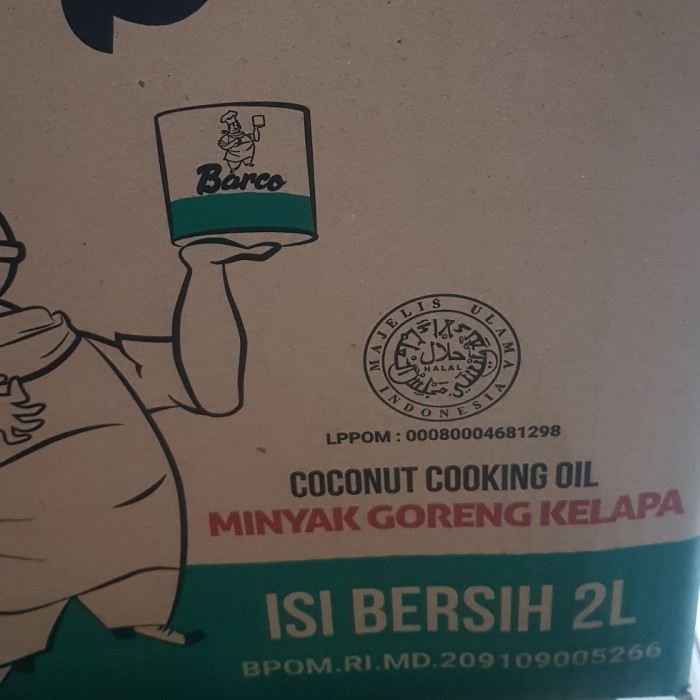 

Barco Minyak Kelapa 2 liter kemasan botol per Dus isi 6