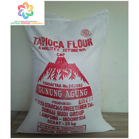 

Tepung Tapioka Cap Gunung Agung [25 kg / 1 karung ]