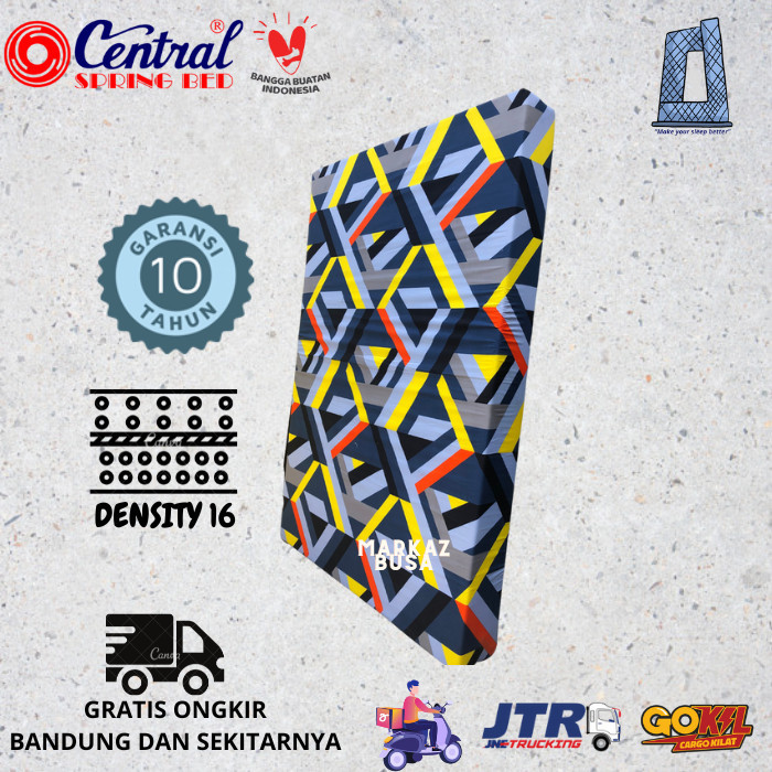 Kasur Busa Central Ukuran 120X200X15 Cm D16 Garansi 10Th [Nomor 3]