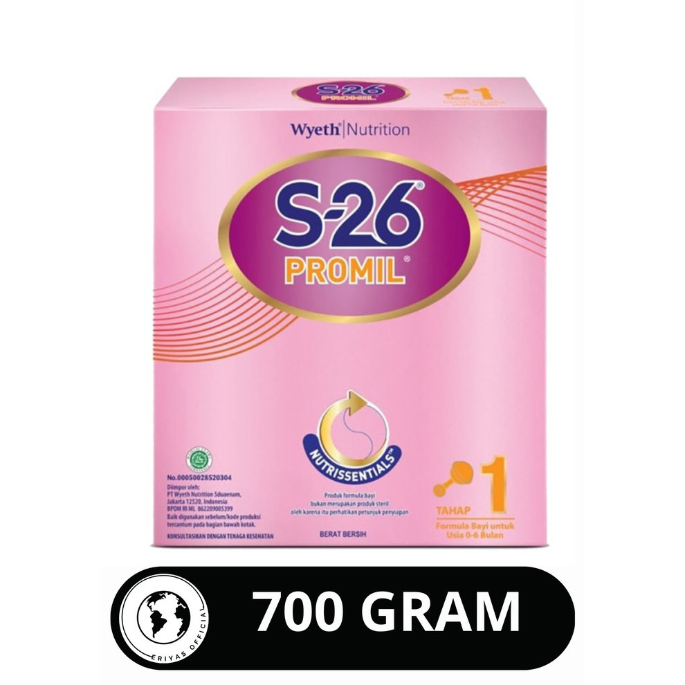 Susu S-26 Promil 1 Pouch 0-6 Bulan 700 Gram