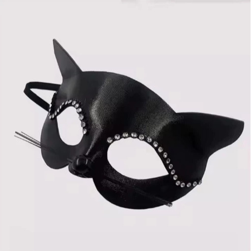 Topeng Pesta Halloween Kucing Cat Woman Halloween Mask