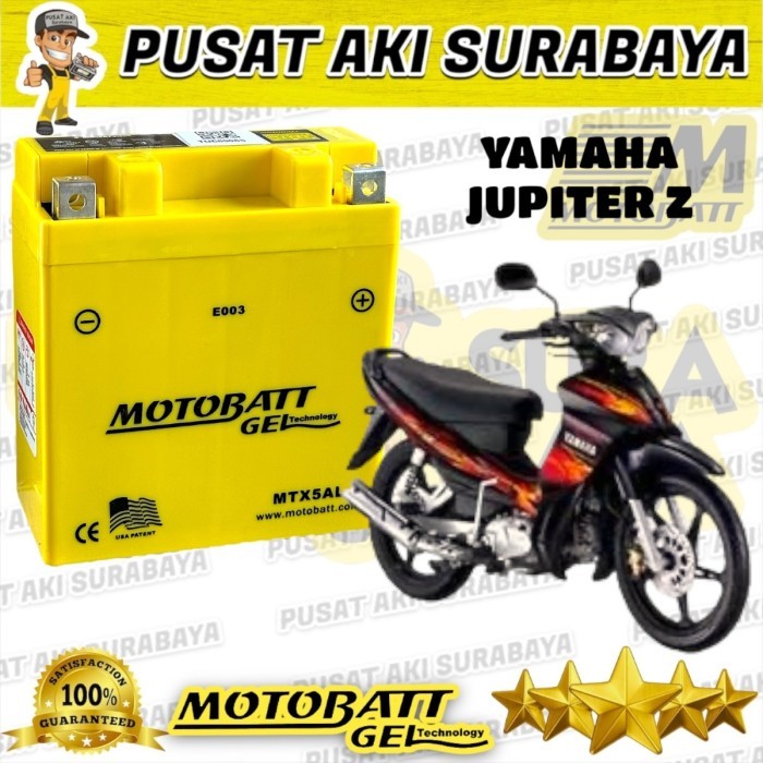 Motobatt Accu Mtx5Al Jupiter Z Burung Hantu Aki Kering Motor Burhan