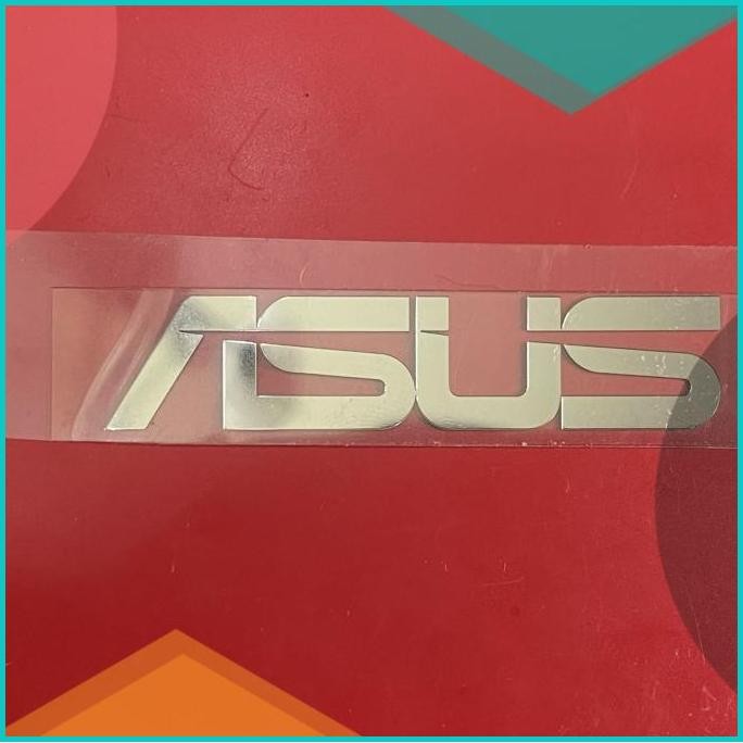 

Sricker stiker logo Asus 5.5x1.2cm ori warna silver 11OKTZ4 limited st