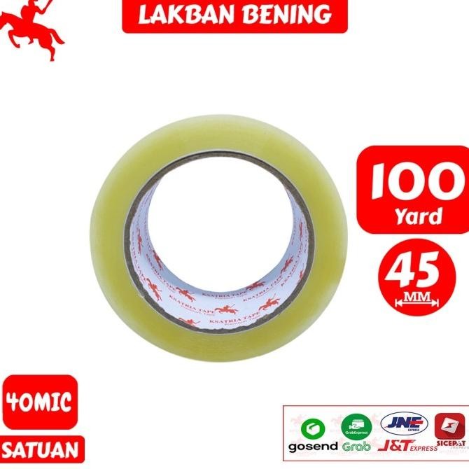 

Lakban Bening KSATRIA Tape 100 Yard (1 Dus) 2112