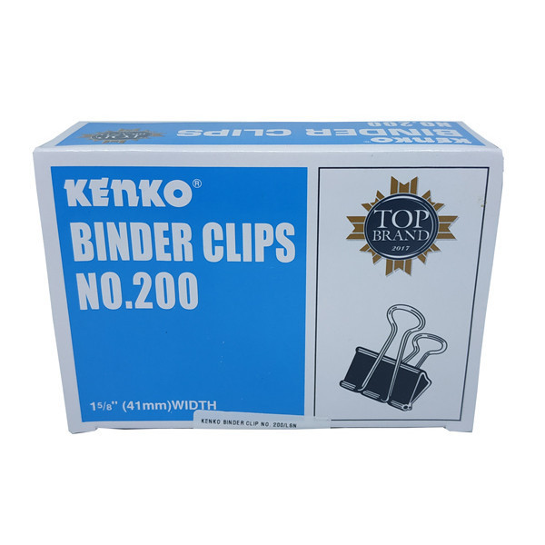 

Kenko Penjepit Kertas Binder Clips No. 200/Lusin