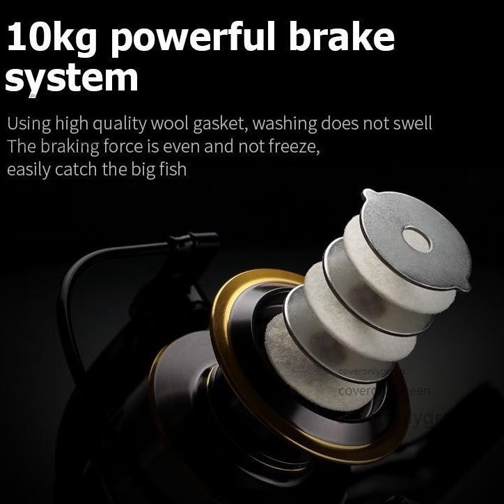 Reel Pancing Besi Fishing Reel 10Kg Nx1000-4000Spot Indonesia + CodReel Pancing Power Handle Reel Pa