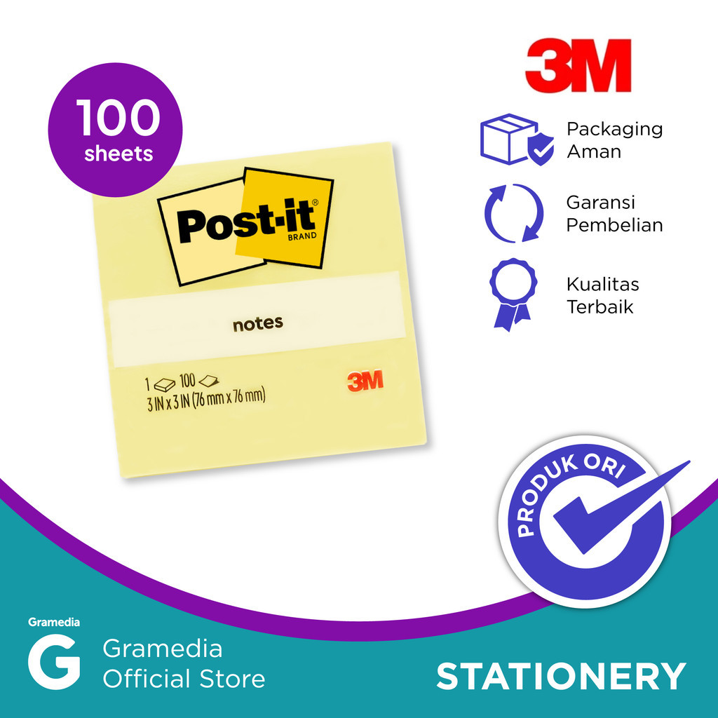 

3M PostIt Note 654