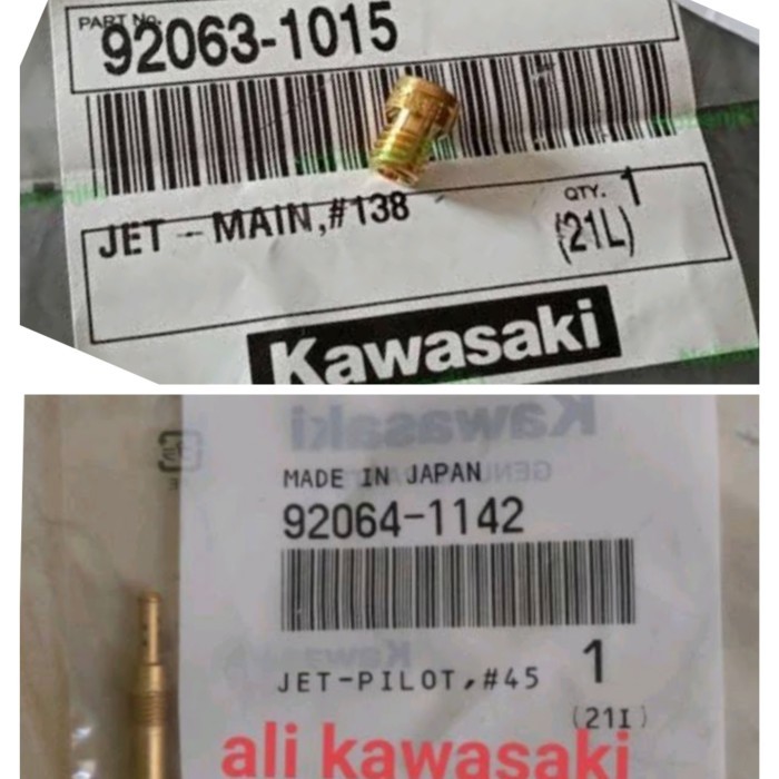 PILOT JET PJ 45/48/50 MAIN JET/MJ/SPUYER 132/135/138/140/142 NINJA R