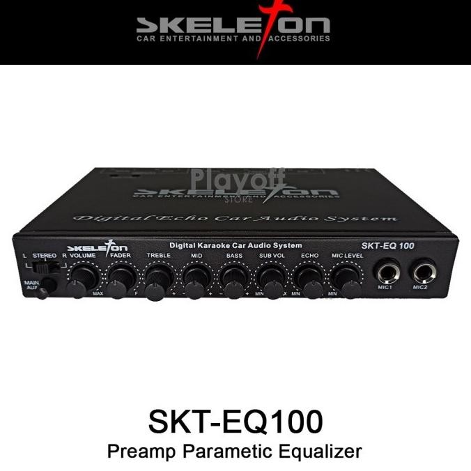 TERBARU - Preamp Parametric Equalizer Karaoke Mobil Skeleton