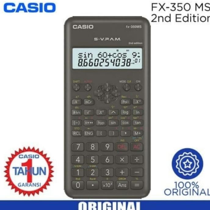 

CASIO FX-350MS 2nd Edition - Scientific Kalkulator / Kalkulator Ilmiah