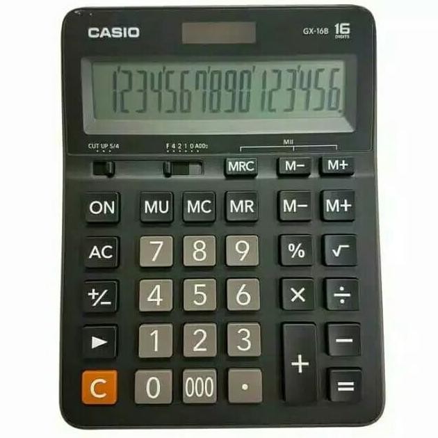 

kalkulator calculator casio meja dagang office casio gx-16b gk16b ori