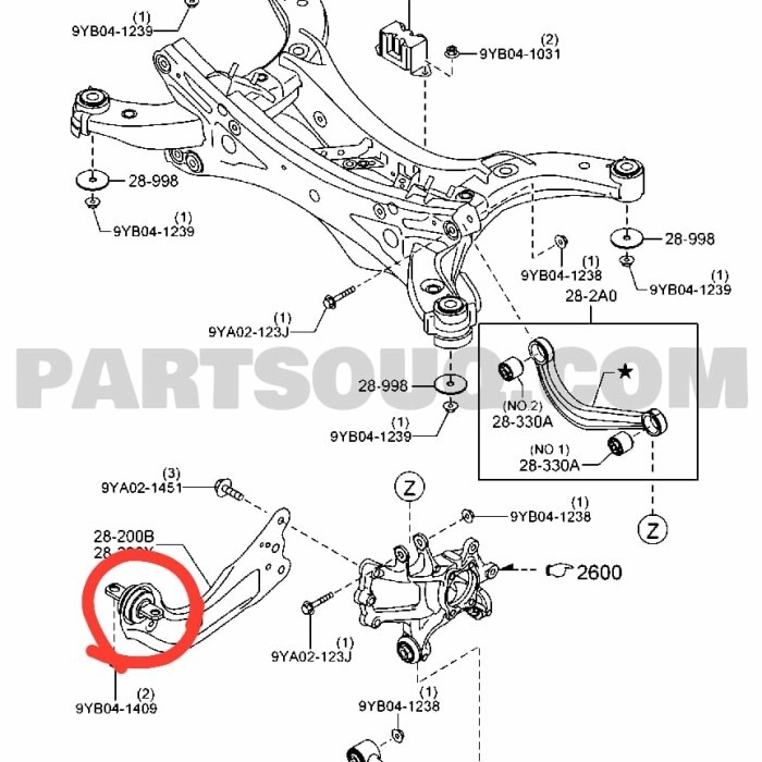 Bushing Arm Belakang Bushing Trailiing Independen Mazda Cx-5 Cx5 Cx 5