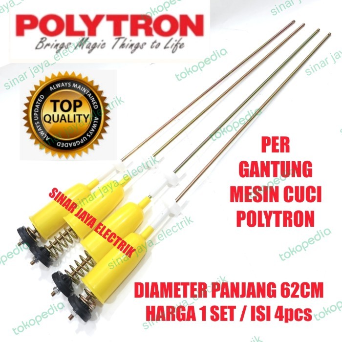 SHOCK BREAKER SUSPENSI PER GANTUNG MESIN CUCI POLYTRON TOP LOADING