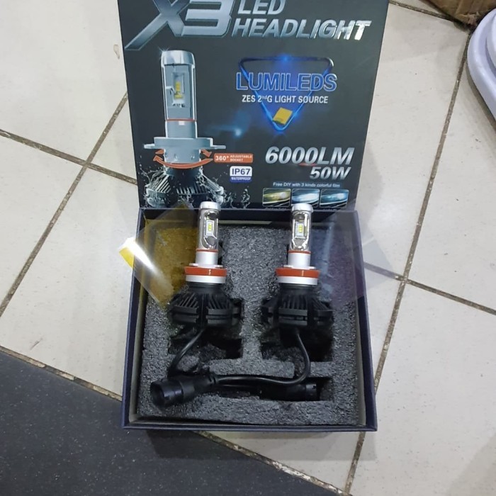 LED X3 H11 3 WARNA