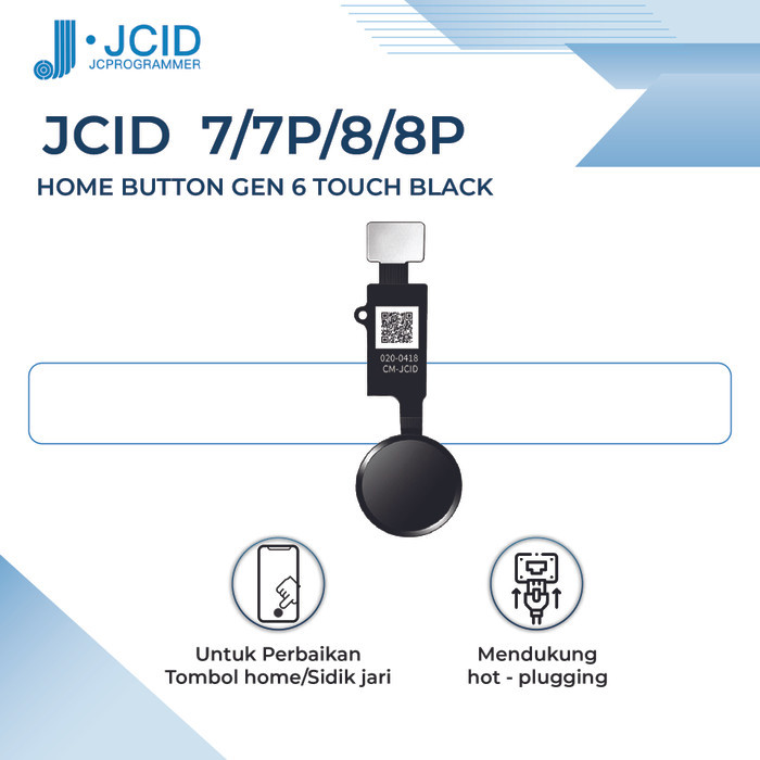 HOME BUTTON JC HOME-6-TOUCH BLACK FOR IPHONE 7/7P/8/8P ORIGINAL