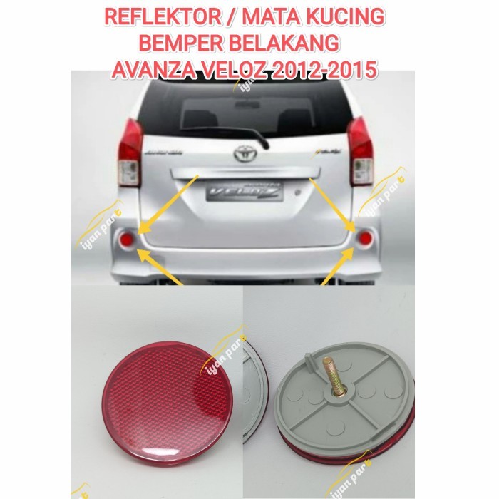 REFLEKTOR BEMPER BELAKANG / MATA KUCING BEMPER BELAKANG AVANZA VELOZ