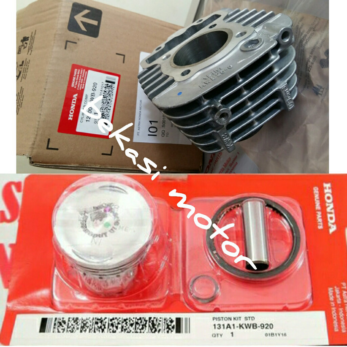 Cylinder Blok Dan Piston Kit Honda Blade 110 Revo Absolute 110 Ori