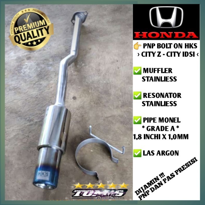 Pnp Bolt On Hks Knalpot Honda City Z, City Idsi