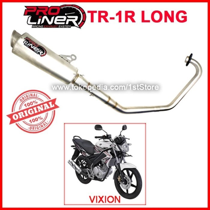 Proliner Tr 1R Long Vixion Old Knalpot Racing V-Ixion Full System Ori