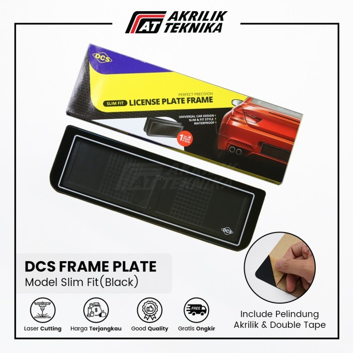 DUDUKAN PLAT MOBIL / TEMPAT / TATAKAN PLAT AKRILIK / AKRILIK DCS