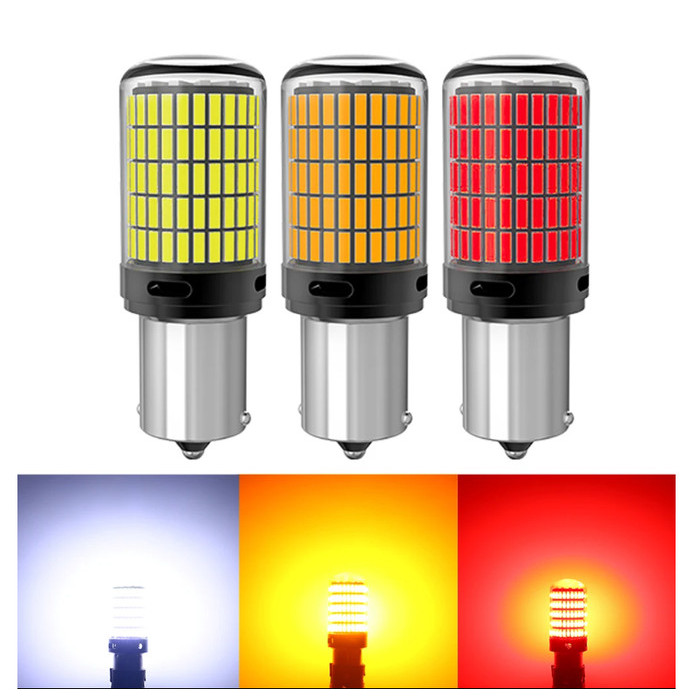 LAMPU LED 144SMD T20 7440 7443 1157 1156 BAY15D 1156 BAU15S BA15S SEIN