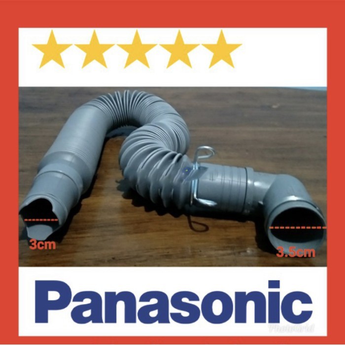 FLEXIBL DRAIN HOSE SELANG PEMBUANGAN AIR MESIN CUCI PANASONIC OTOMATIS
