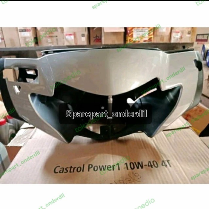 BATOK KEPALA DEPAN BELAKANG HONDA SUPRA X 125 LAMA 2005-2006 SILVER