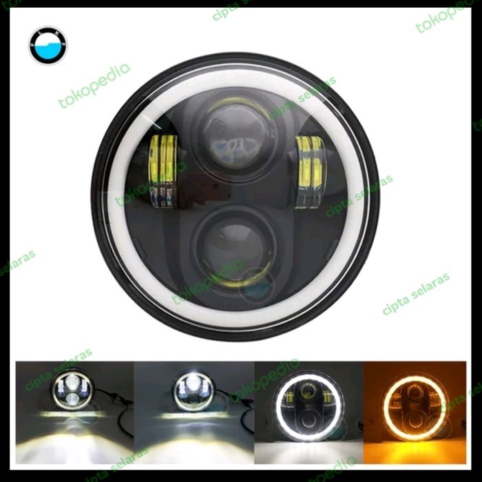 Lampu Motor Daymaker 5,75 Inch Led Kawasaki W175 Universal