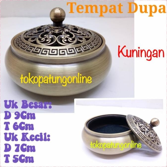 

Ready Tempat Dupa Premium Kuningan Tebal New 21A Besar