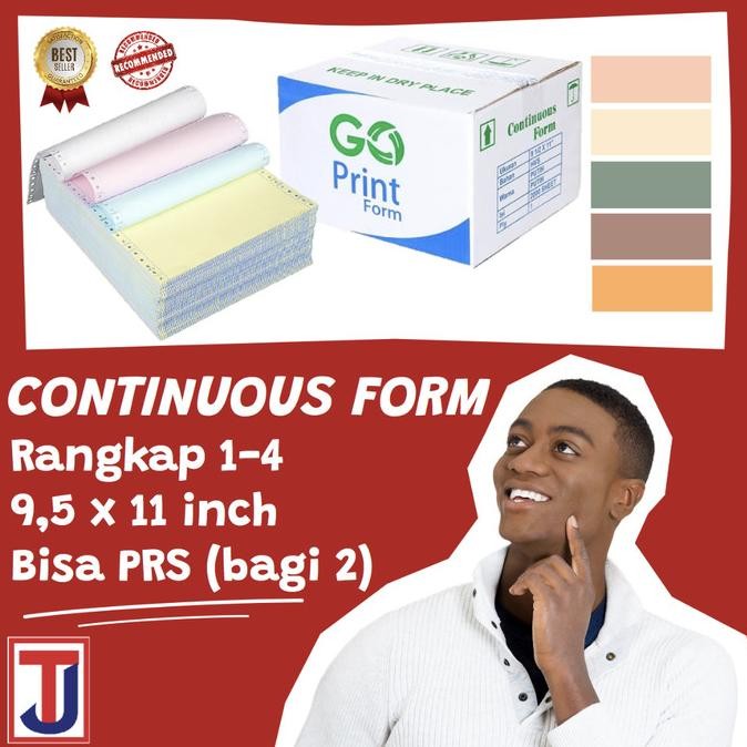 

TERBARU - KERTAS CONTINUOS / CONTINUOUS FORM 1 / 2 / 3 / 4 PLY (ISI 500 LEMBAR)
