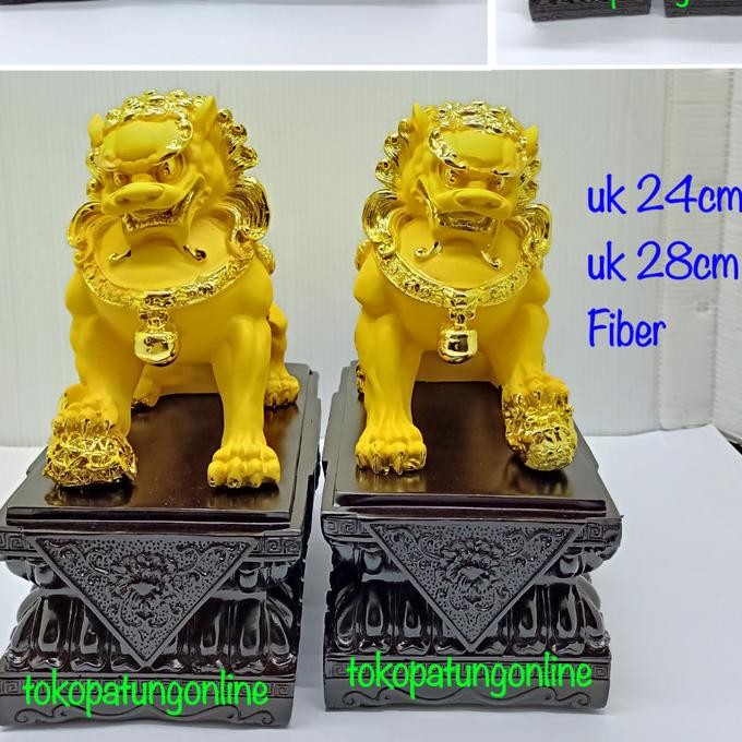 

Ready Patung Kirin Chilin Fiber Emas Uk 24 024