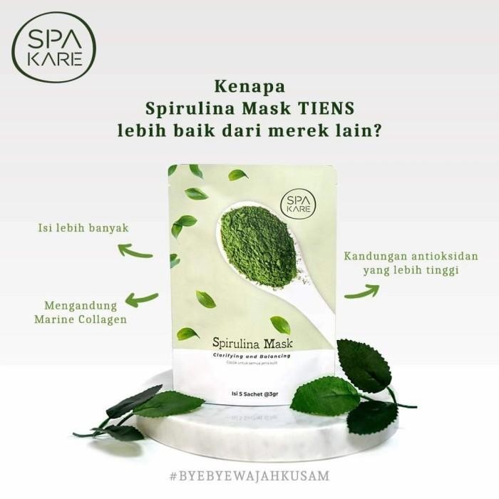 Masker Spirulina Tiens | Masker Spirulina | Masker Jerawat | Spirulina