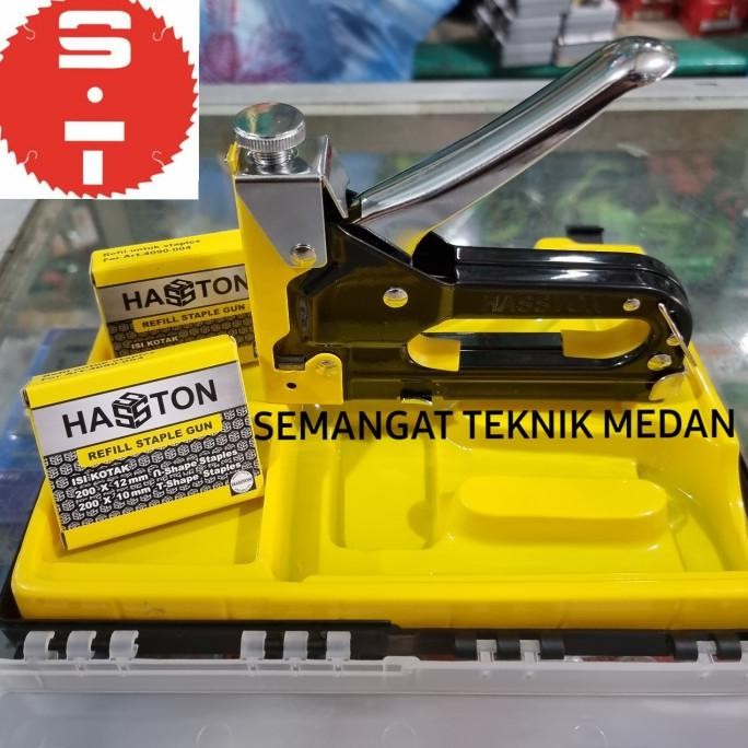 

PAKU STAPLES HEKTER GUN TACKER TEMBAK MANUAL GUN 3 IN 1 PROHEX HASSTON ORIGINAL DAN TERPERCAYA