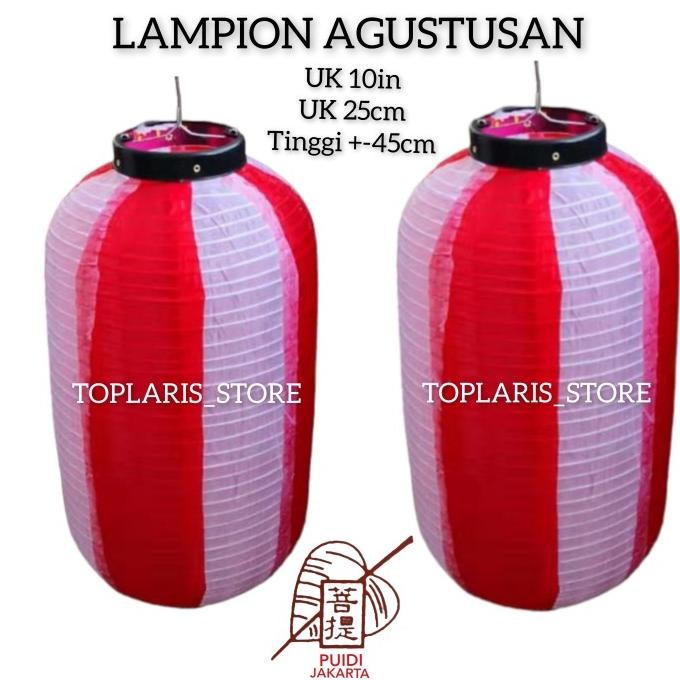 

Ready LAMPION MERAH PUTIH AGUSTUSAN LONJONG JEPANG