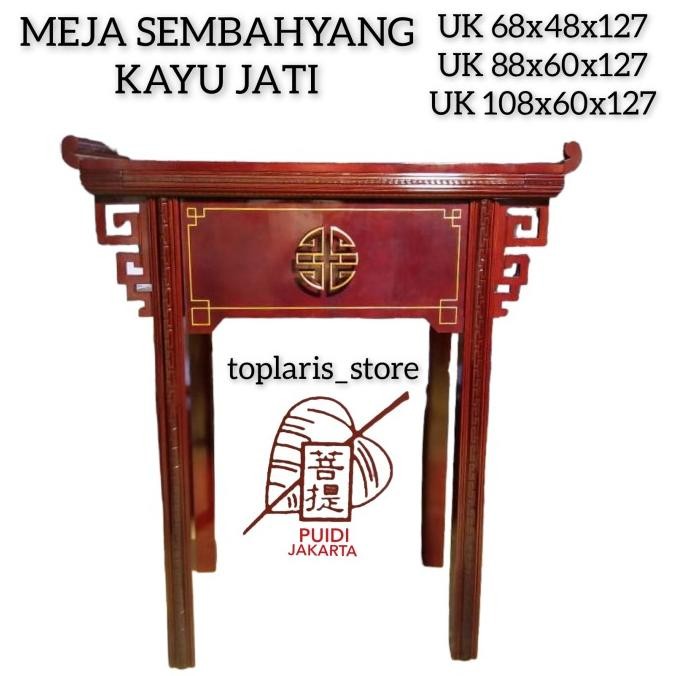 

Ready Meja Sembahyang Kayu Jati Altar