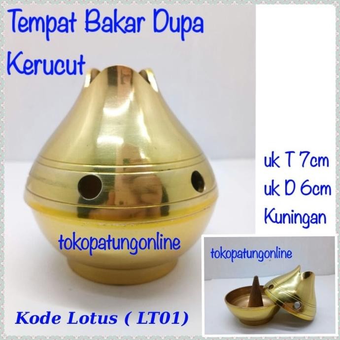 

Ready Tempat Bakar Dupa Kerucut Yenpau Kuningan Asli Kode LT01