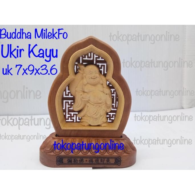 

Ready Patung Buddha Maitreya Julaihut Milekfo Ukir Kayu 01