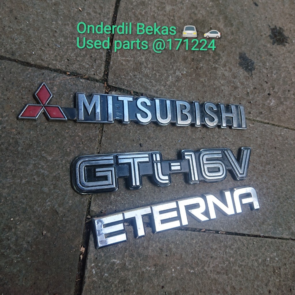emblem bagasi mitsubishi eterna GTi