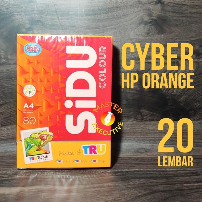 

TERBARU - Sinar Dunia SiDu Color Kertas A4 80 gsm Cyber HP Orange - 500 Lembar