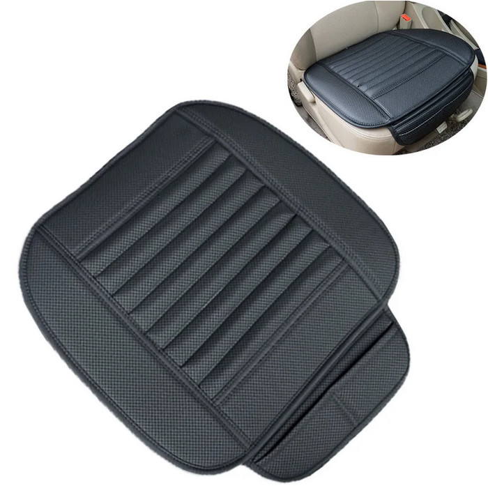 Bantalan Duduk Cover Jok Mobil Kursi Depan Kulit Sintetis Plus Saku