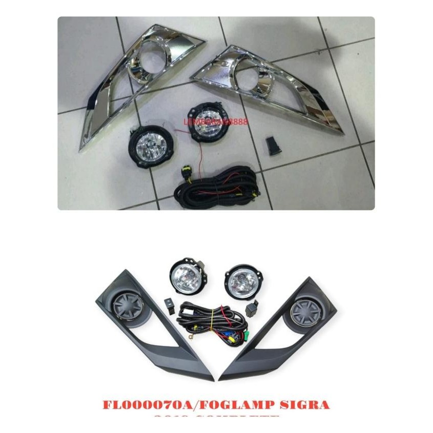 Paket Cover Fog Lamp dan Foglamp  Lampu Kabut Sigra