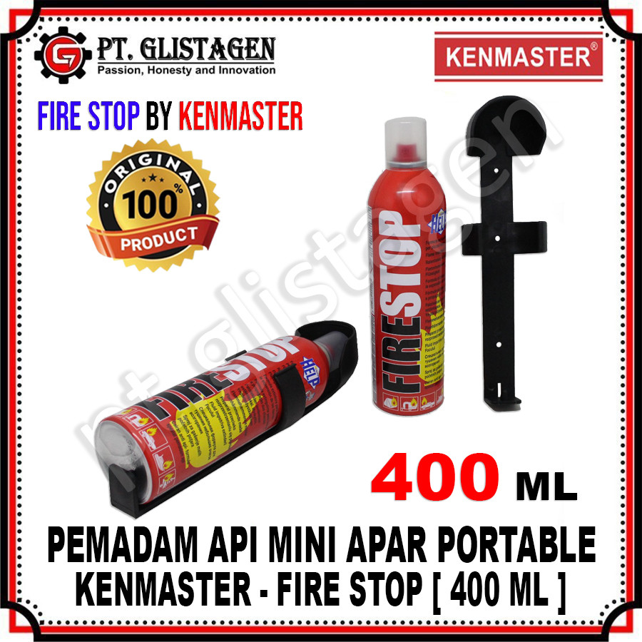 FIRE STOP KENMASTER Alat Pemadam Api Mini Apar 400 ML Portable Pemadam Api Mini 400ml Apar Mini 400m
