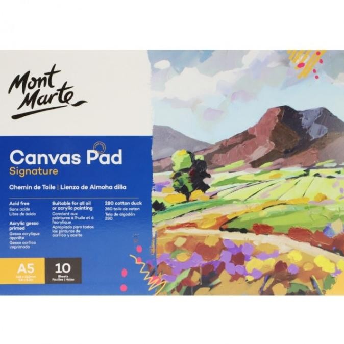 

Sale Mont Marte Canvas Pad A4/A5 10Sheets