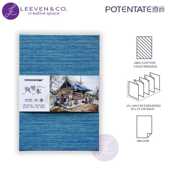 

Sale Potentate Concertina Watercolor Book 19X104Cm 300Gsm 100% Cotton