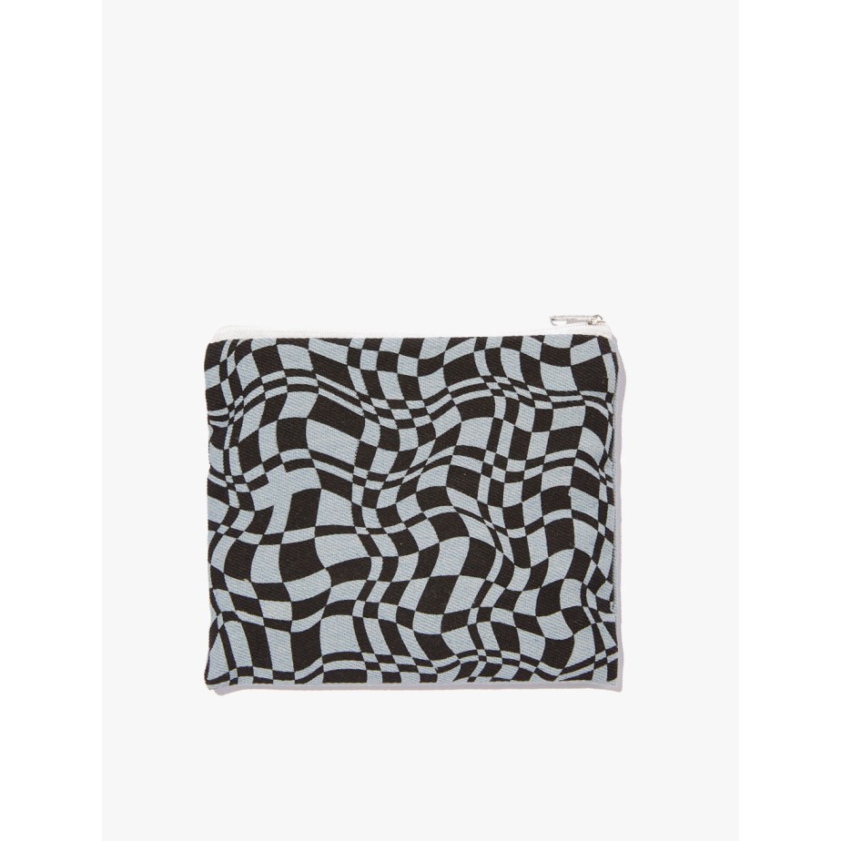

RUBI - TEMPAT PENSIL - DIY FABRIC MARKERS POUCH - WAVY CHECKERBOARD