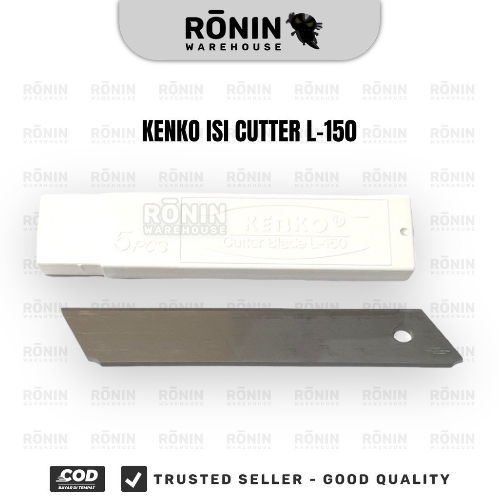 

[12 pack] KENKO Isi Cutter Refill Pisau Kater Besar Kecil L150
