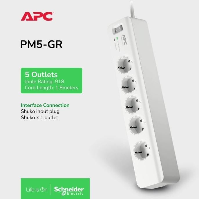 APC PM5GR Surge Protector PM5-GR colokan anti petir