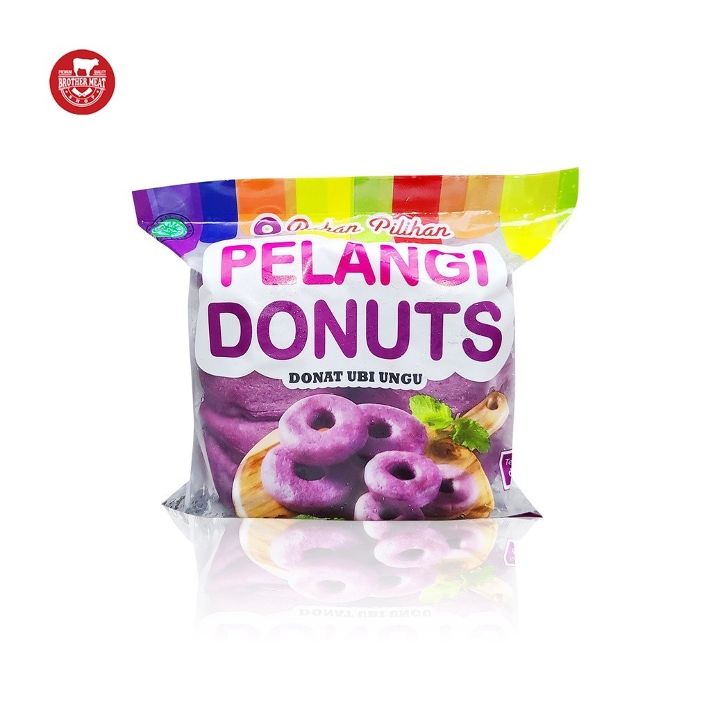 

Pelangi Donuts isi 10, Donat Ubi Ungu Halal