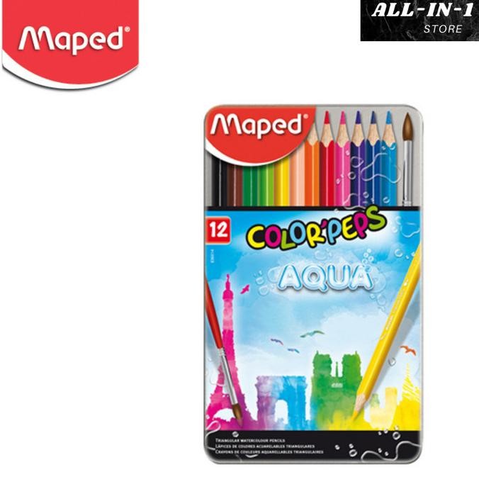 

Sale Pensil Warna Water Color Pencil Maped - Metal Box