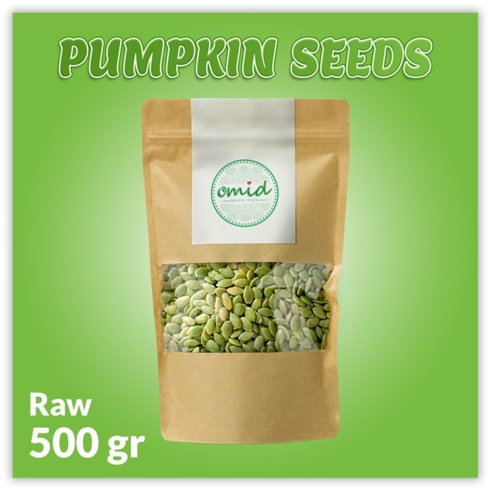 

Promo!! Organic Raw Pumpkin Seeds (Biji Labu Organik Mentah) 500Gr